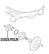 2382A-POLR - REAR STUB AXLE