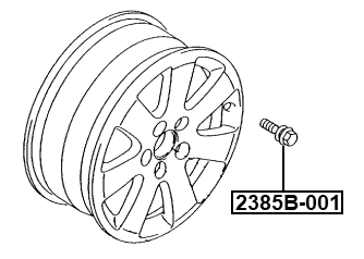 2385B-001 - WHEEL BOLT M14X1.5 L65.2