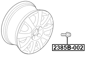 2385B-002 - WHEEL BOLT M14X1.5 L47.8