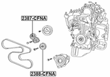2388-CFNA - PULLEY IDLER KIT