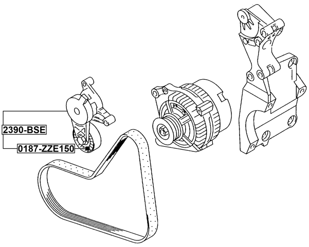 2390-BSE - BELT TENSIONER