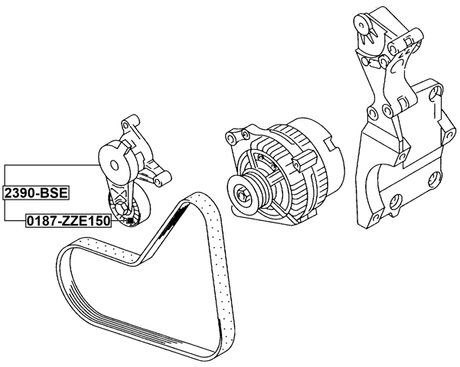 2390-BSE - BELT TENSIONER