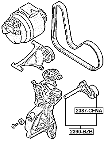 2390-BZB - BELT TENSIONER