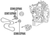 2390-CFNA - BELT TENSIONER