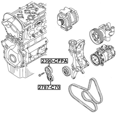 2390-CFPA - BELT TENSIONER