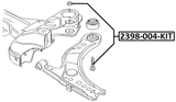 2398-004-KIT - SUSPENSION ARM BOLT W/ WASHER REPAIR KIT