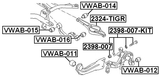 2398-007-KIT - SUSPENSION ARM BOLT W/ WASHER REPAIR KIT
