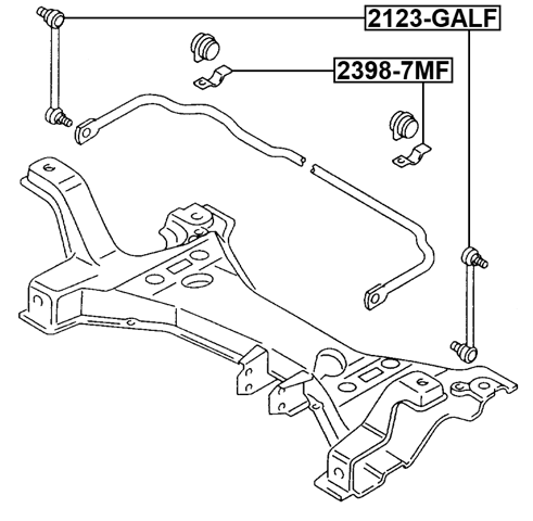 2398-7MF - RETAINER FRONT STABILIZER