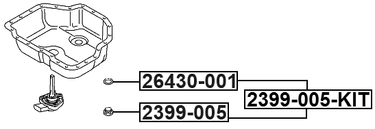 2399-005-KIT - OIL CASING DRAIN PLUG (WITH O-RING)