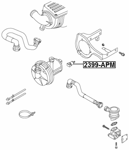 2399-APM - SECONDARY AIR PUMP MOUNTING PAD