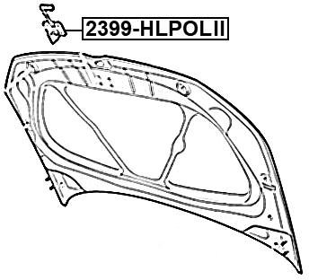 2399-HLPOLII - HOOD LOCK LATCH