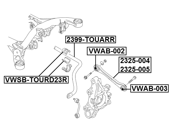 2399-TOUARR - STABILIZER REAR D24.6