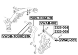 2399-TOUARR - STABILIZER REAR D24.6
