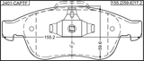 2401-CAPTF - PAD KIT, DISC BRAKE, FRONT