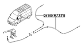24100-MASTIII - PARKING BRAKE CABLE