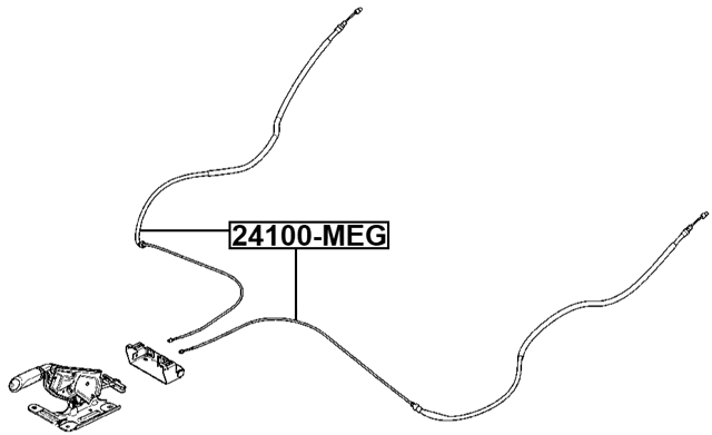 24100-MEG - PARKING BRAKE CABLE