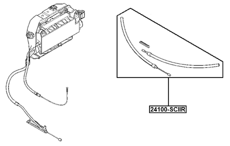 24100-SCIIR - PARKING BRAKE CABLE KIT