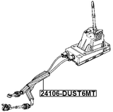 24106-DUST6MT - TRANSMISSION GEAR CHANGE CABLE