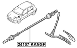 24107-KANGF - THROTTLE CABLE