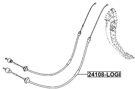 24108-LOGI - CLUTCH CABLE
