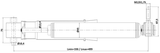 24110-001R - REAR SHOCK ABSORBER GAS.TWIN TUBE