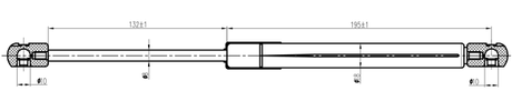 24117-005 - BOOT GAS STRUT L345/350N