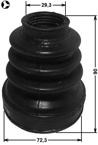 2415-KANIIT - BOOT INNER CV JOINT KIT 72.3X90X29.3