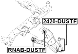 2420-DUSTF - BALL JOINT FRONT LOWER ARM