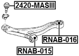 2420-MASIII - BALL JOINT FRONT LOWER ARM