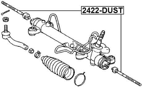 2422-DUST - STEERING TIE ROD