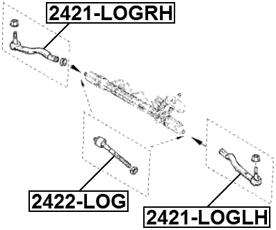 2422-LOG - STEERING TIE ROD