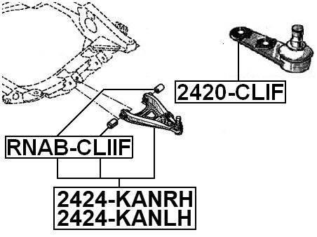 2424-KANRH - RIGHT LOWER FRONT ARM