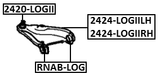 2424-LOGIIRH - RIGHT FRONT ARM