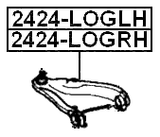 2424-LOGLH - LEFT FRONT ARM