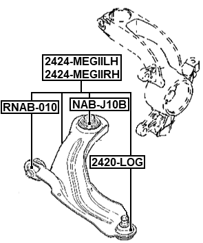 2424-MEGIILH - LEFT LOWER FRONT ARM