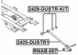 2429-DUSTR-KIT - REPAIR KIT, CAMBER ADJUSTING ECCENTRIC BOLT