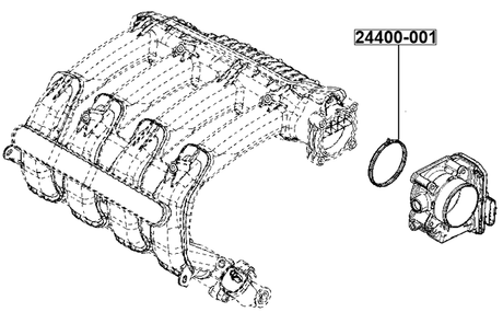 24400-001 - THROTTLE BODY O-RING