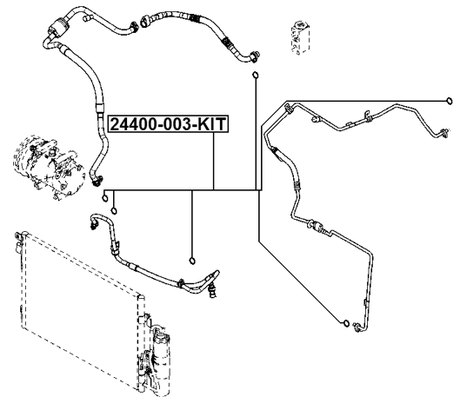 24400-003-KIT - SEAL O-RING A/C LINE