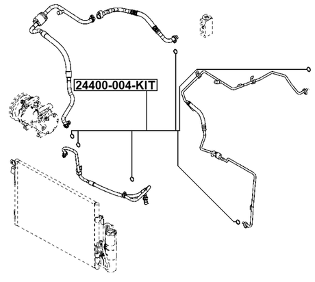 24400-004-KIT - SEAL O-RING A/C LINE