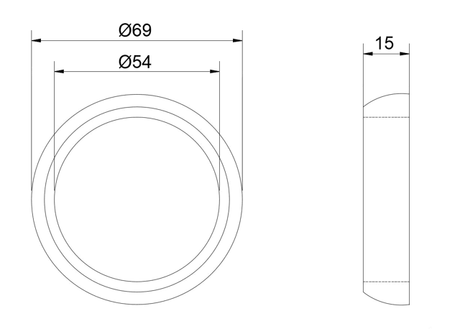 24491-001 - EXHAUST PIPE SEAL (CERAMIC COATING)