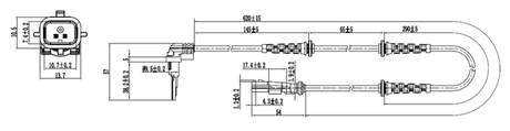 24606-001 - ABS SENSOR FRONT