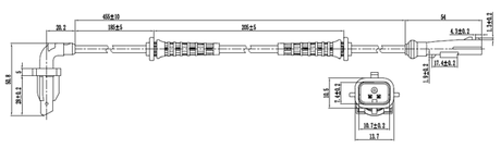 24606-003 - ABS SENSOR REAR LEFT