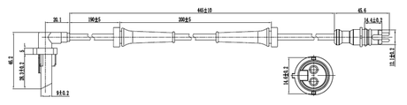 24606-011 - ABS SENSOR REAR LEFT
