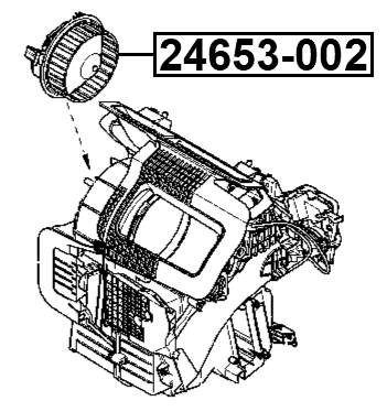 24653-002 - HEATER BLOWER MOTOR