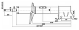 24661262F - FRONT SHOCK ABSORBER