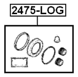 2475-LOG - FRONT BRAKE CALIPER REPAIR KIT (SET FOR ONE SIDE)