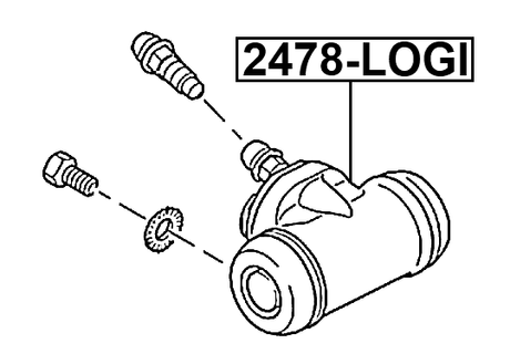 2478-LOGI - REAR WHEEL BRAKE CYLINDER