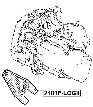 2481F-LOGII - CLUTCH RELEASE FORK