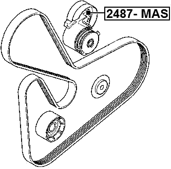 2487-MAS - TENSION PULLEY
