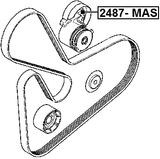 2487-MAS - TENSION PULLEY